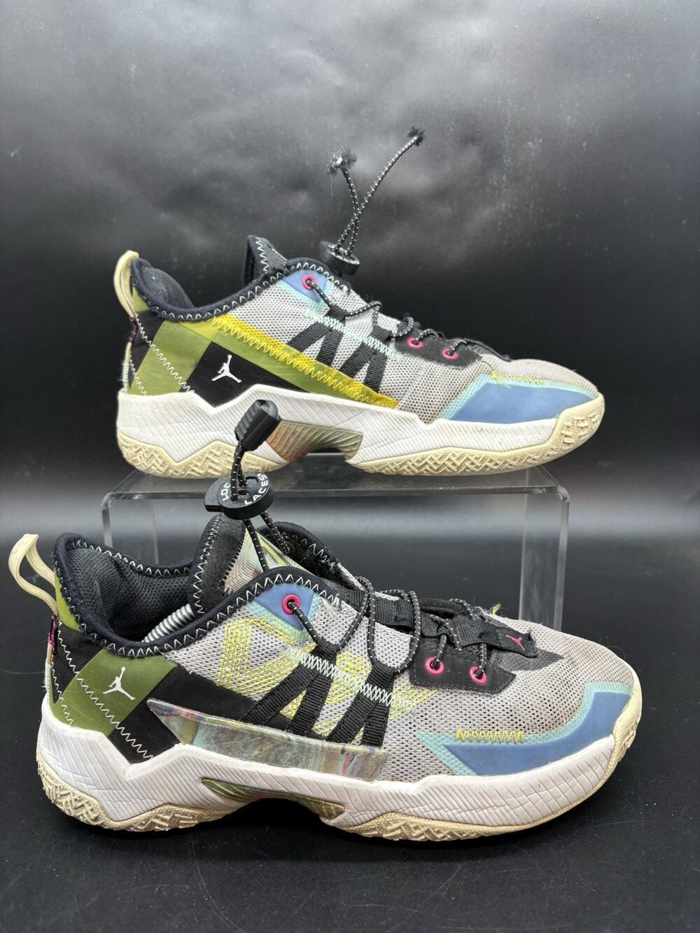 Nike Jordan Westbrook One Take II Sneakers Youth Size 5.5Y Wolf Grey/Multi